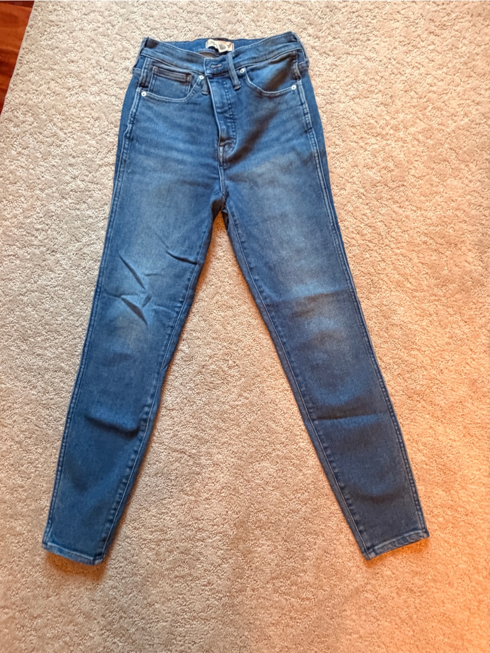 Madewell 10” Skinny Crop Jeans in Medium Blue Wash